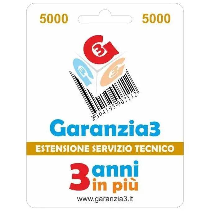 Garanzia3 Estensione di servizio tecnico 3 anni in più con massimale di copertura a 5000 euro - TecnoRoyal