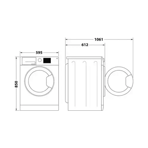 INDESIT LAVATRICE 8KG INVERTER VAPORE B 1200GIRI BWA 81295X WV IT - TecnoRoyal