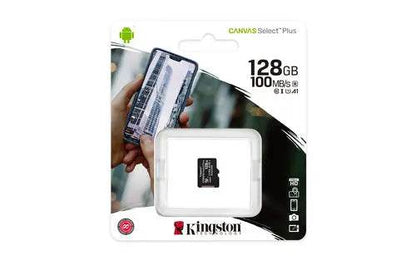 KINGSTON MICRO SD 128GB CANVAS PLUS SDCS2/128GBSP CL10 - TecnoRoyal