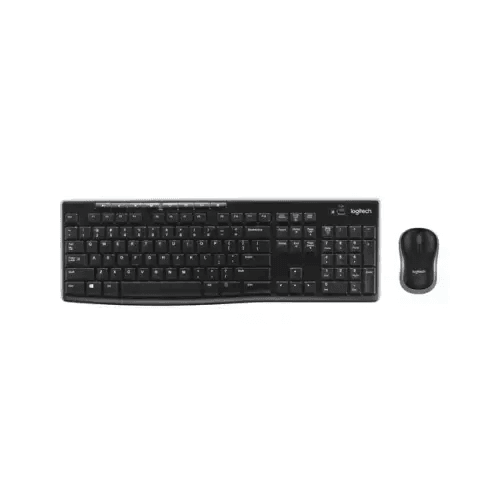 LOGITECH KIT TASTIERA+MOUSE WIRELESS USB NERO MK270 920-004512 - TecnoRoyal