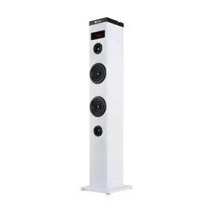 NGS Speaker a Torre Sky Charm Bluetooth USB RadioFM AUX 50W Bianca - TecnoRoyal