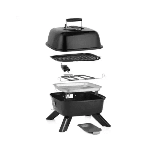 PRINCESS BARBECUE IBRIDO PORTATILE ELETTRICO/CARBONE 2000W NERO - TecnoRoyal