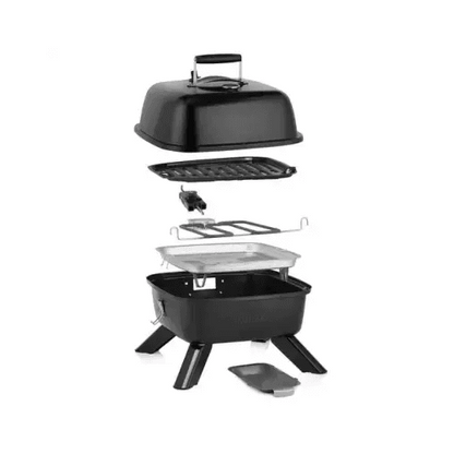 PRINCESS BARBECUE IBRIDO PORTATILE ELETTRICO/CARBONE 2000W NERO - TecnoRoyal