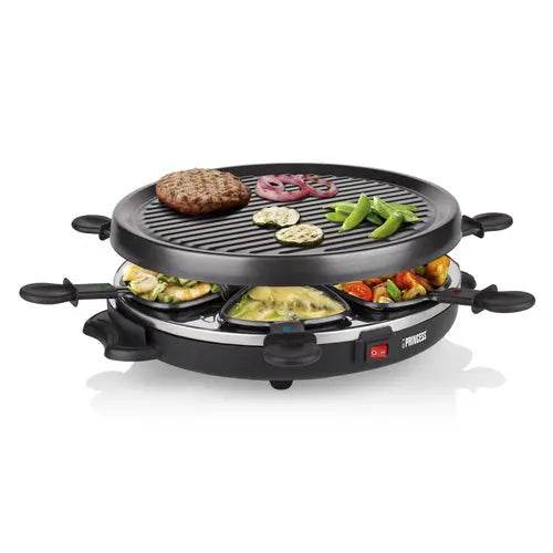 PRINCESS BISTECCHIERA RACLETTE 6 GRILL PARTY GRIGLIA 30CM 800W - TecnoRoyal