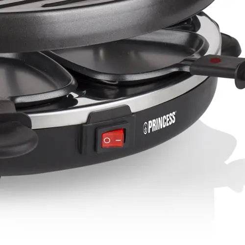 PRINCESS BISTECCHIERA RACLETTE 6 GRILL PARTY GRIGLIA 30CM 800W - TecnoRoyal