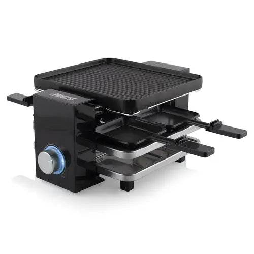 PRINCESS BISTECCHIERA RACLETTE PIANO BLACK 4 GRIGLIA 50x60cm 700W - TecnoRoyal