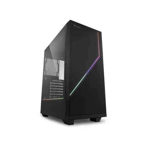 SHARKOON PC CASE GAMING RGB FLOW MIDI TOWER LED USB3.0 NERO - TecnoRoyal