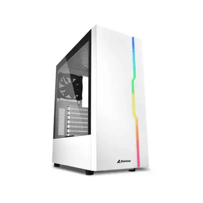 SHARKOON PC CASE GAMING RGB SLIDER MIDDLE TOWER LED USB3.0 BIANCO - TecnoRoyal