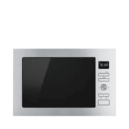 Smeg forno microonde incasso 26lt 1000w grill inox satinato fmi425x - forni forno a microonde smeg fmi425x inox