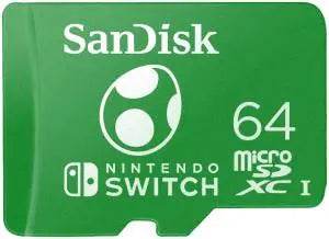 Switch Micro SDXC SanDisk 64GB for Nintendo Switch Yoshi - TecnoRoyal