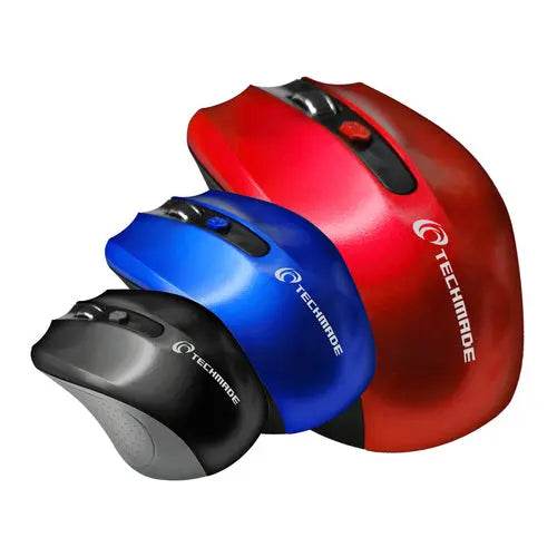 TECHMADE MOUSE OTTICO WIRELESS USB NERO TM-XJ30-BK - TecnoRoyal