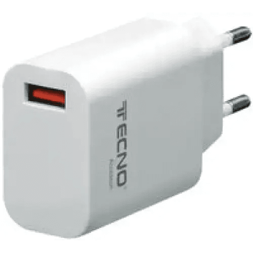 TECNO ALIMENTATORE CARICA RAPIDA TYPE USB 18W 3A BIANCO TC-881 - TecnoRoyal