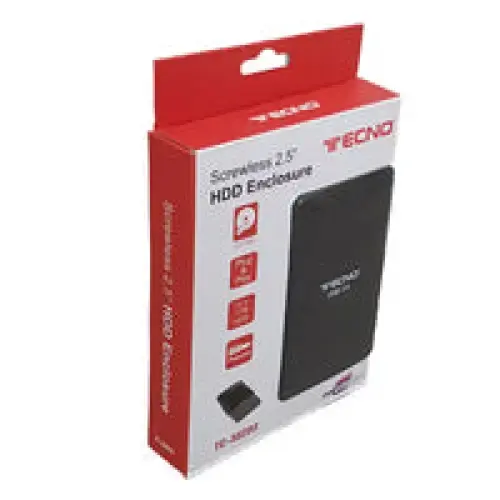 Tecno box esterno hdd/ssd 2.5’’ usb3.0 rivest.gomma nero retail tc-302u3 - accessori informatica tecno box hdd/ssd