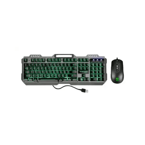 TECNO KIT TASTIERA+MOUSE GAMINGCON FILO LED RGB USB TC-BG2006 - TecnoRoyal