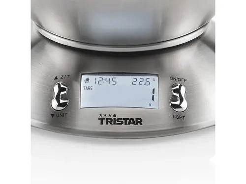 TRISTAR BILANCIA DA CUCINA CON CIOTOLA ACCIAIO MAX5KG DISPLAY KW-2436 - TecnoRoyal