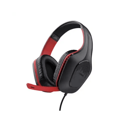 TRUST CUFFIA GXT 415S ZIROX GAMING MICROFONO NERO/ROSSO 3.5MM 24995 - TecnoRoyal