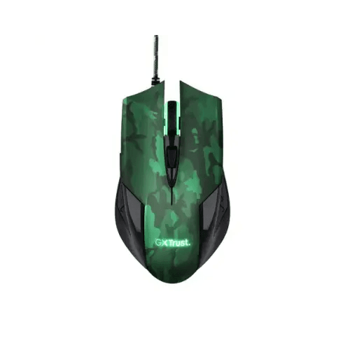 TRUST MOUSE GAMING OTTICO RIXA CAMO USB LED CON PAD 23611 - TecnoRoyal