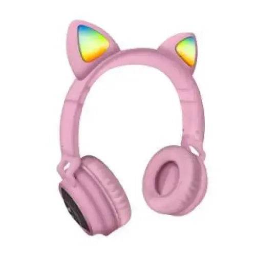 Techmade Cuffie Funny Led BT + Microfono Pink - TecnoRoyal