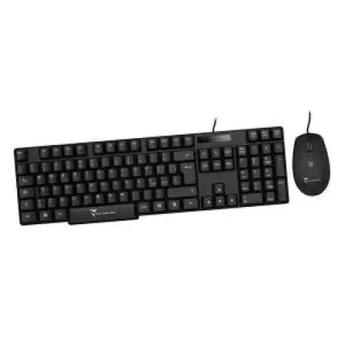 Techmade Kit Tastiera + Mouse Wired Filo Black - TecnoRoyal