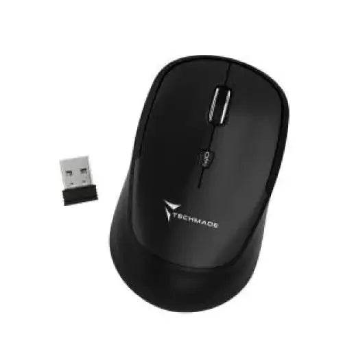 Techmade Mouse Wireless TM-XJ35 Black - TecnoRoyal