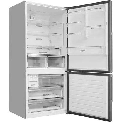 WHIRLPOOL FRIGO COMBINATO 588LTE NO FROST 84CM INOX W84BE 72 X 2 - TecnoRoyal