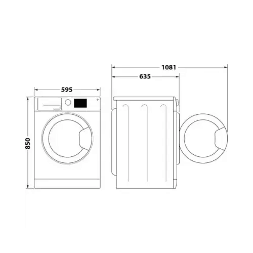 WHIRLPOOL LAVATRICE 10KG 6°SENSO INVERTER A-20% 1400G. FFB 1048 BSV IT - TecnoRoyal