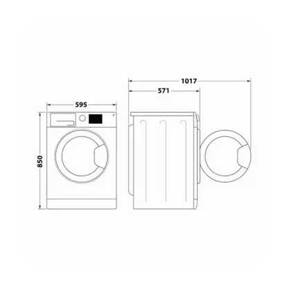 WHIRLPOOL LAVATRICE 7KG INVERTER VAPORE A 1400 GIRI FFB 7469 SV IT - TecnoRoyal