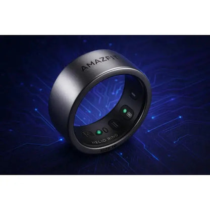 Anello Amazfit Helio Ring con design elegante e indicatori luminosi per monitoraggio della salute