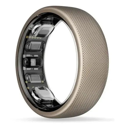 Anello Amazfit Helio Ring in oro con sensori per il monitoraggio della salute