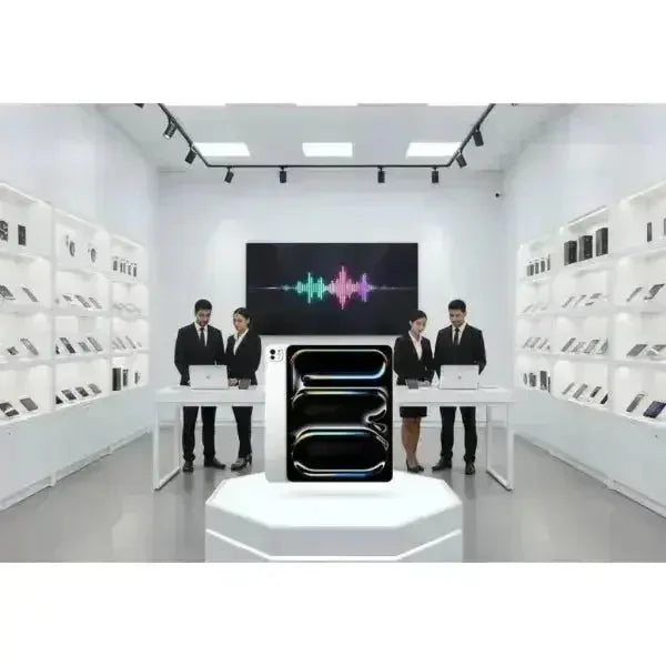 Apple iPad Pro presentato in un elegante showroom con tecnologia avanzata