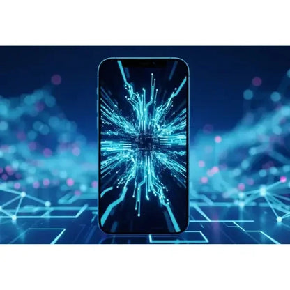 Apple iPhone 13 Pro con design innovativo e display ad alta risoluzione su sfondo futuristico