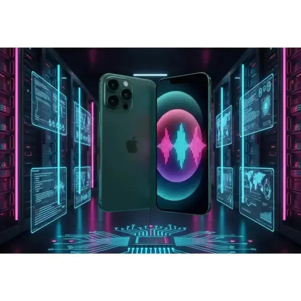 Smartphone Apple iPhone 13 Pro Max con design elegante e funzionalità avanzate in un ambiente futuristico