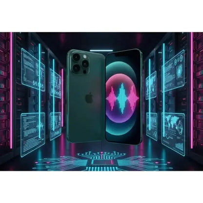 Smartphone Apple iPhone 13 Pro Max con design elegante e funzionalità avanzate in un ambiente futuristico