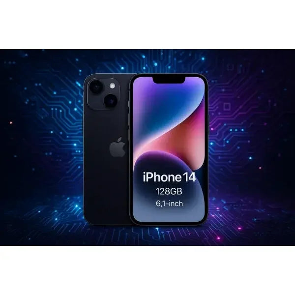 Smartphone Apple iPhone 14 da 128GB con display da 6,1 pollici in colore nero