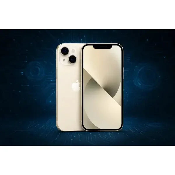 Apple iPhone 14 in colore oro con fotocamere duali sul retro e display frontale elegante