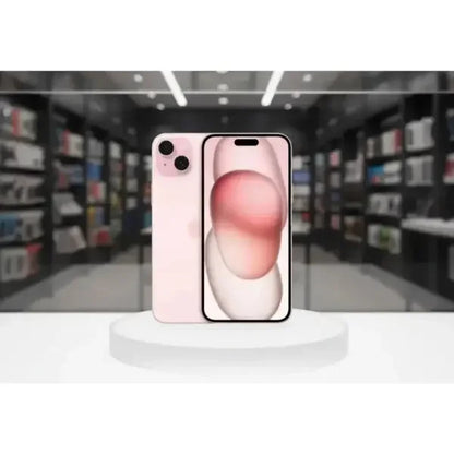 Smartphone Apple in rosa con display luminoso e doppia fotocamera sul retro, perfetto per ogni utilizzo