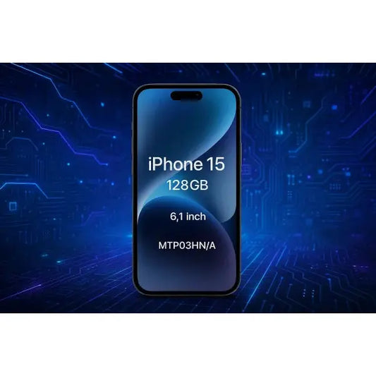 Smartphone Apple iPhone 15 con schermo da 6,1 pollici e 128GB di memoria interna