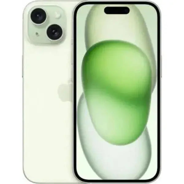 Apple iPhone 15 in bianco con design elegante e display luminoso