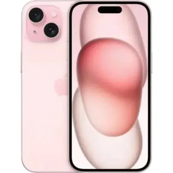 Smartphone Apple in rosa con display touchscreen e design elegante