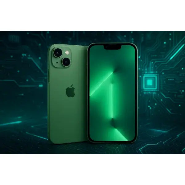 Apple iPhone 15 verde con schermo luminoso e design elegante per prestazioni superiori
