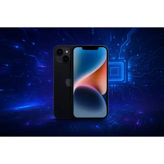 Apple iPhone 16 128GB 6.1 Black MYE73HN/A con sfondo elettronico e tecnologico
