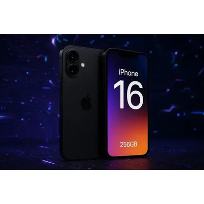 Apple iPhone 16 con 256GB in colore nero, design elegante e fotocamera avanzata