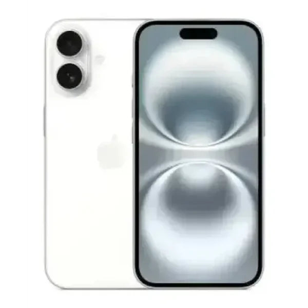 Apple iPhone 16 bianco con doppia fotocamera e display innovativo ad alta risoluzione