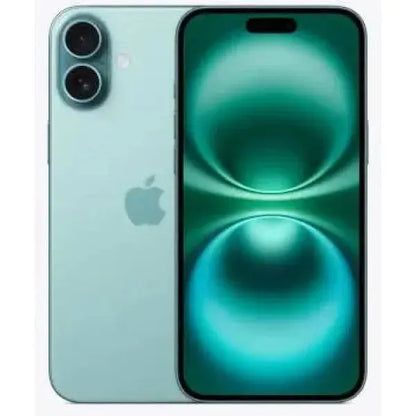 Smartphone Apple iPhone 16 con design verde e schermo luminoso di alta qualità