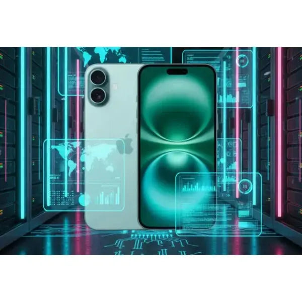 Apple iPhone 16 verde con display luminoso, ideale per app e navigazione