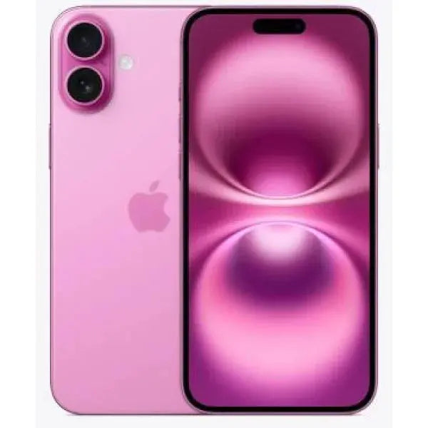 Smartphone Apple iPhone 16 Plus in rosa con schermo curvo e design elegante