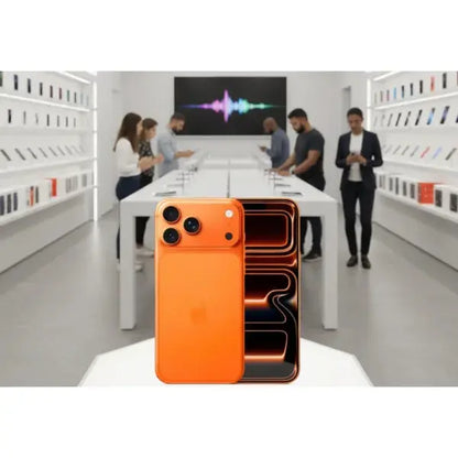 Smartphone Apple iPhone 17 Pro Max in color arancione con design elegante e fotocamere avanzate