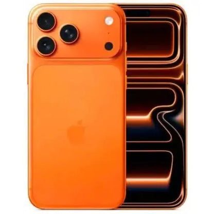 Apple iPhone 17 Pro Max arancione con fotocamera triple e display Super Retina