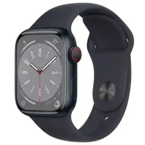 Apple Watch con cassa nera e cinturino elegante, display sempre attivo e funzioni avanzate