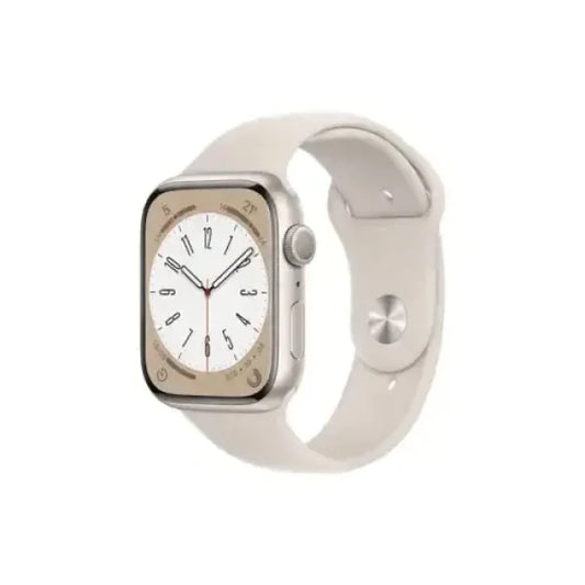 Apple Watch Series 8 OLED 45 mm Digitale 396 x 484 Pixel Touch screen Beige Wi-Fi GPS (satellitare) Smartwatch